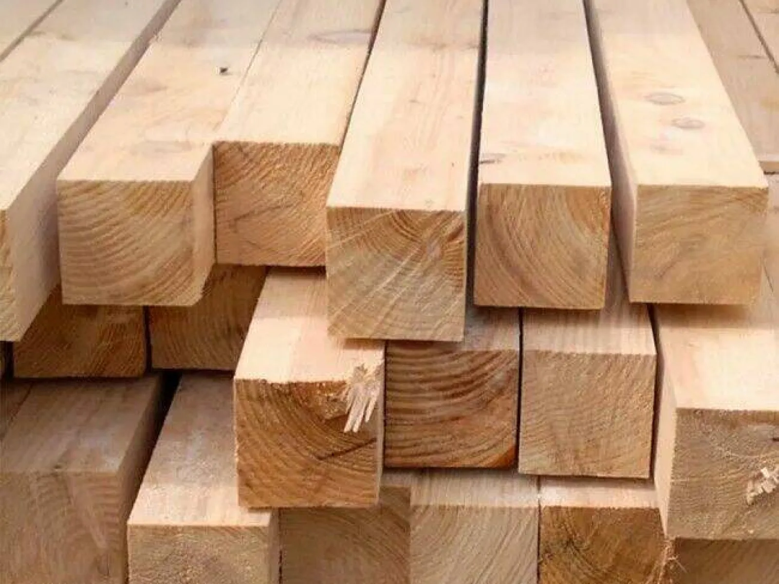 Обрезной брусок из сосны и ели 50 x 50 x 3000 мм, 1 сорт, ГОСТ
