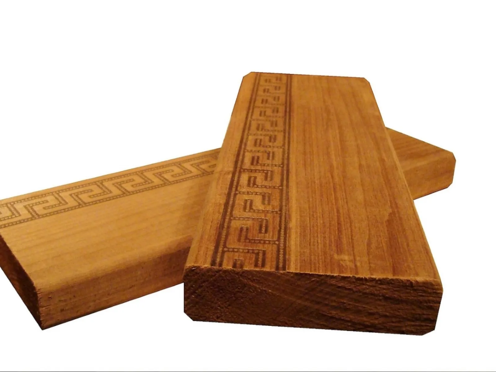 Полок из термоосины 27 x 90 x 2200 мм, «Греция», класс Экстра