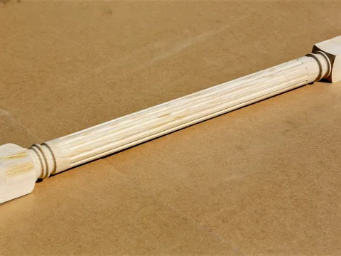 Колонна из сосны и ели 120 x 120 x 2700 мм, №8, класс Экстра