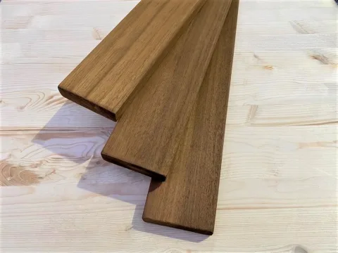 Полок из термоабаша 28 x 95 x 2550 мм, класс Экстра