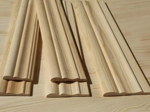Наличник из сосны и ели 15 x 120 x 2200 мм, «Фигурный», класс Экстра