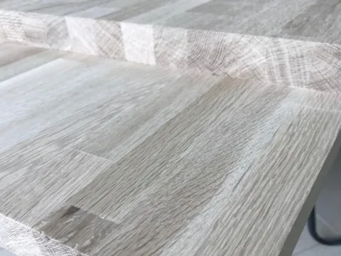 Ступень из дуба 40 x 500 x 1000 мм, «Сращенная», класс Экстра
