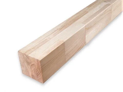 Брус клееный из сосны 50 x 50 x 3000 мм, класс Экстра