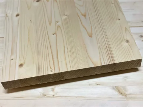 Мебельный щит из сосны и ели 40 x 250 x 2500 мм, «Цельноламельный», класс A