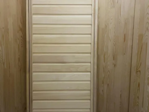 Дверь из липы 40 x 700 x 1800 мм, «Глухая», №3, класс Экстра