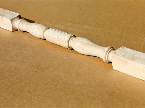 Колонна из сосны и ели 100 x 100 x 3000 мм, №9, класс Экстра