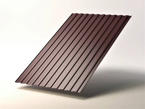 Профлист C20 0,5 x 1200 x 2000 мм, RAL 8017