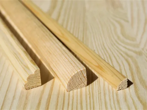 Штапик из сосны и ели 30 x 30 x 3000 мм, класс Экстра