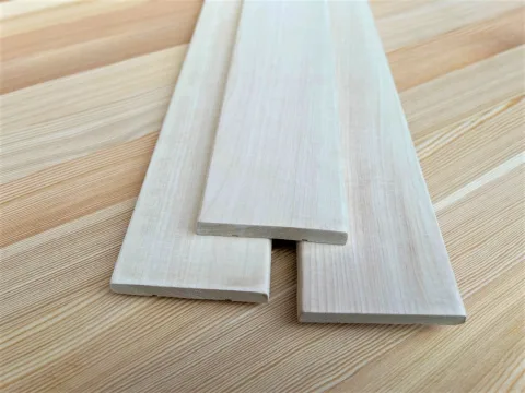Наличник из осины 13 x 80 x 3000 мм, класс Экстра