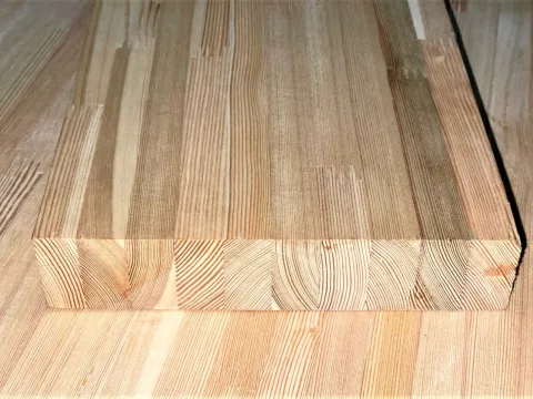 Ступень из лиственницы 40 x 300 x 1200 мм, «Сращенная», класс Экстра