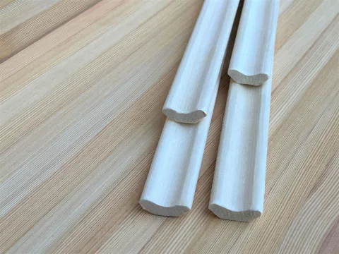 Плинтус из осины 13 x 30 x 2100 мм, класс Экстра