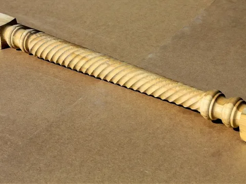 Колонна из сосны и ели 120 x 120 x 3000 мм, №5, класс Экстра