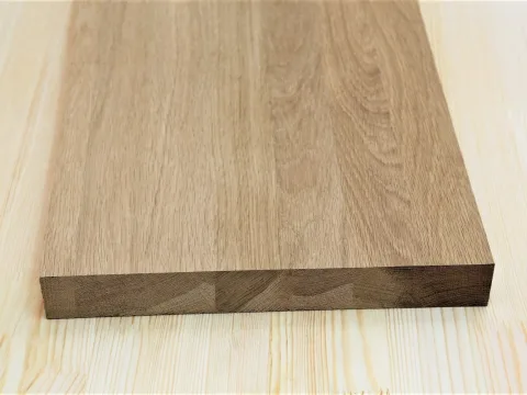 Ступень из дуба 40 x 400 x 1100 мм, «Цельноламельная», класс Экстра
