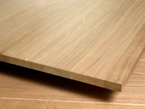 Мебельный щит из дуба 18 x 600 x 2400 мм, «Цельноламельный», класс Экстра