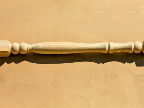 Колонна из сосны и ели 150 x 150 x 3000 мм, №6, класс Экстра